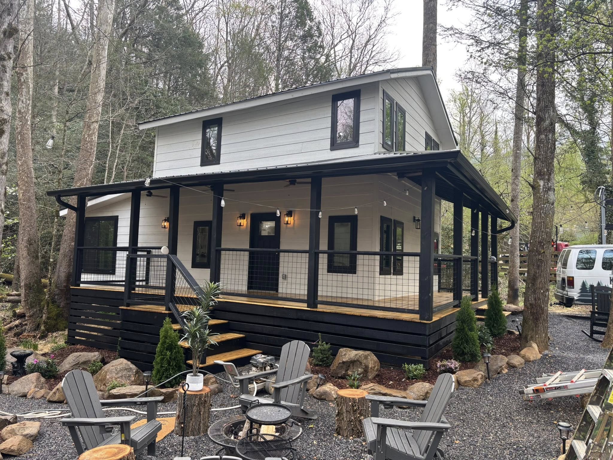 A beautifully finished cabin wired by Phillips Electrical in the Smoky Mountains