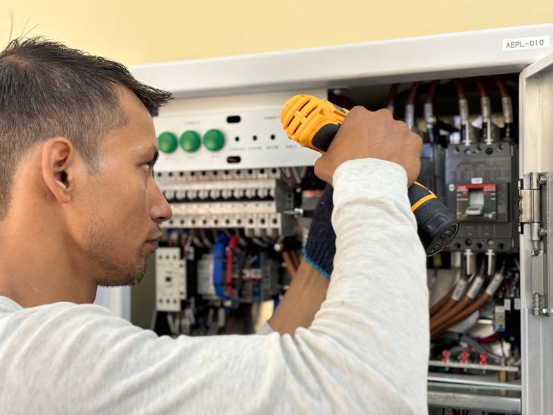 Residential electrical wiring installation